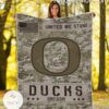 NCAA Oregon Ducks Army Camo Blanket