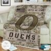 NCAA Oregon Ducks Army Camo Blanket a