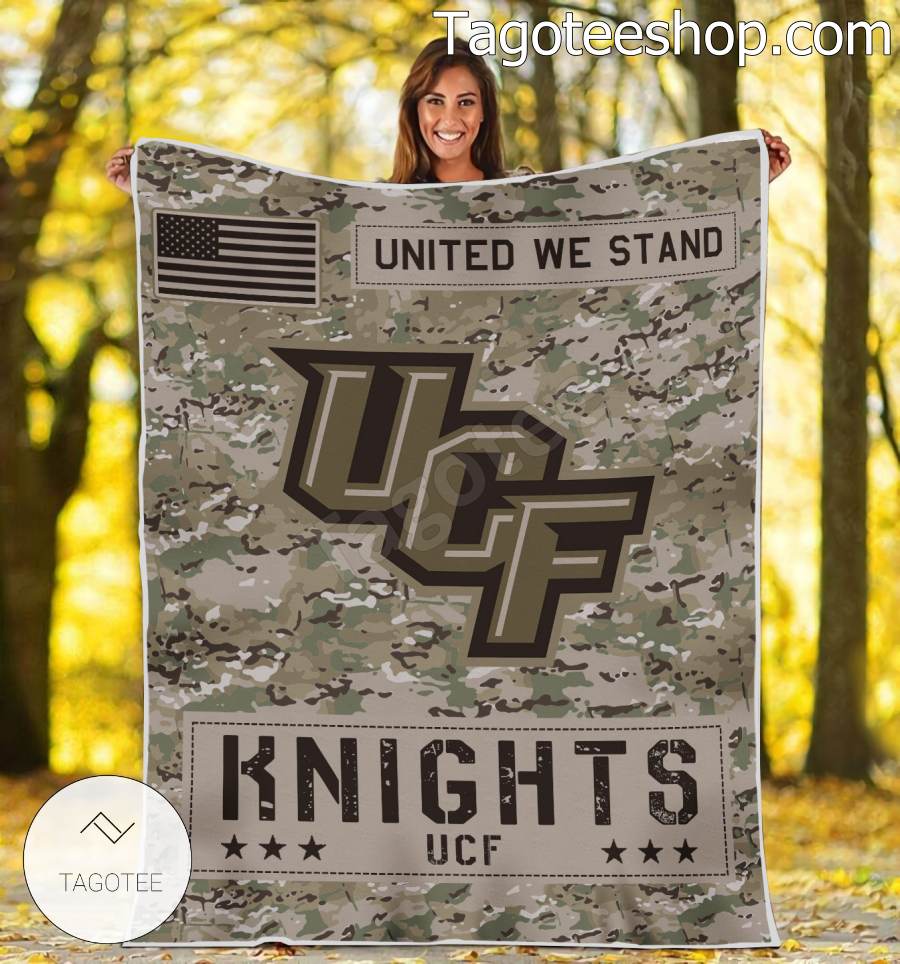 NCAA UCF Knights Army Camo Blanket