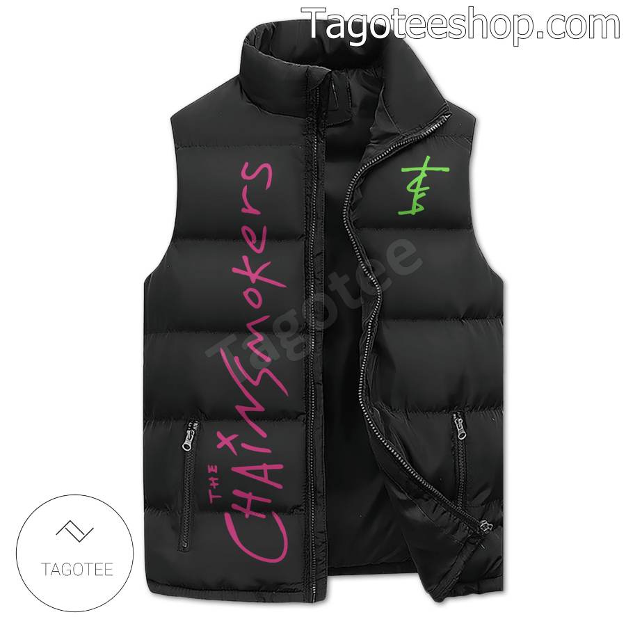 The Chainsmokers Sick Boy Puffer Sleeveless Jacket a