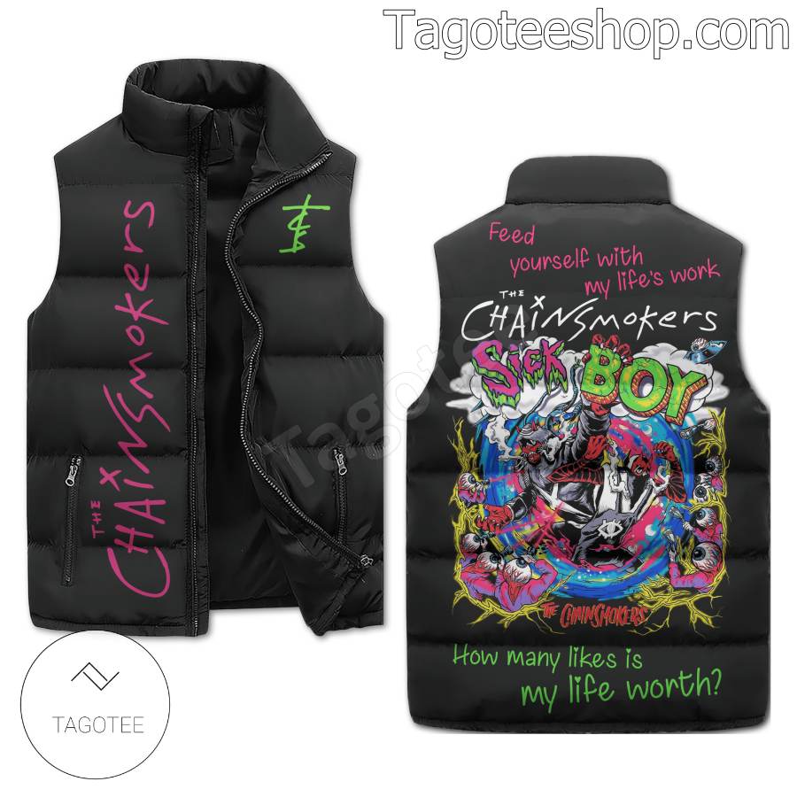 The Chainsmokers Sick Boy Puffer Sleeveless Jacket