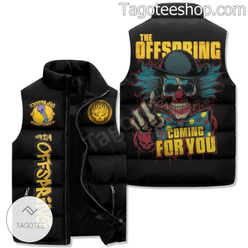 The Offspring Coming For You Puffer Sleeveless Jacket