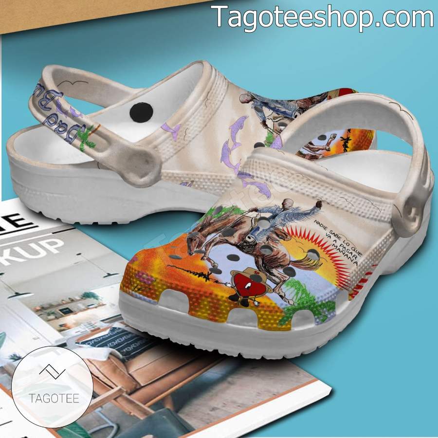 Bad Bunny Nadie Sabe Lo Que Va A Pasar Manana Crocs Shoes For Men Women a