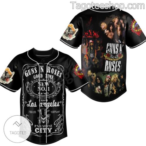 Guns N Roses Good Time From Los Angeles Jersey Shirts