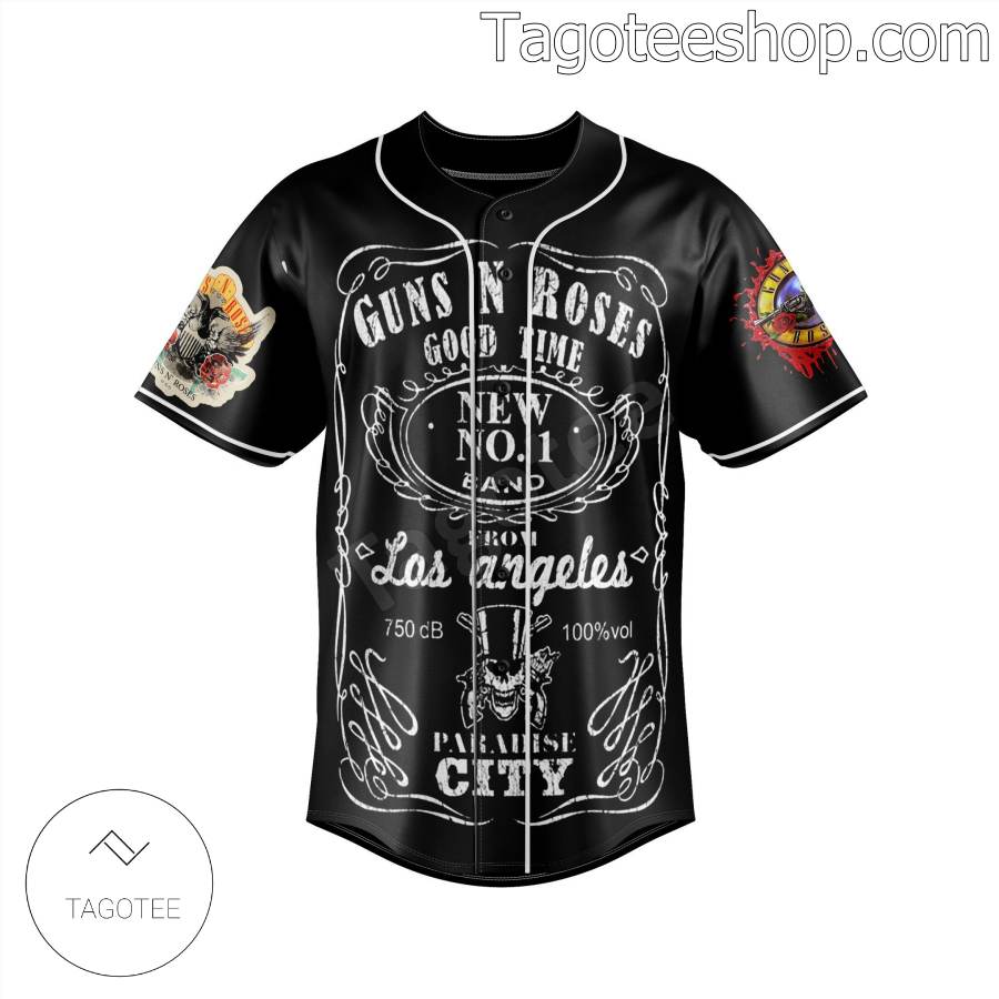 Guns N Roses Good Time From Los Angeles Jersey Shirts a