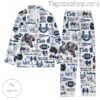 Indianapolis Colts Pattern Men Women's Pajamas Set a