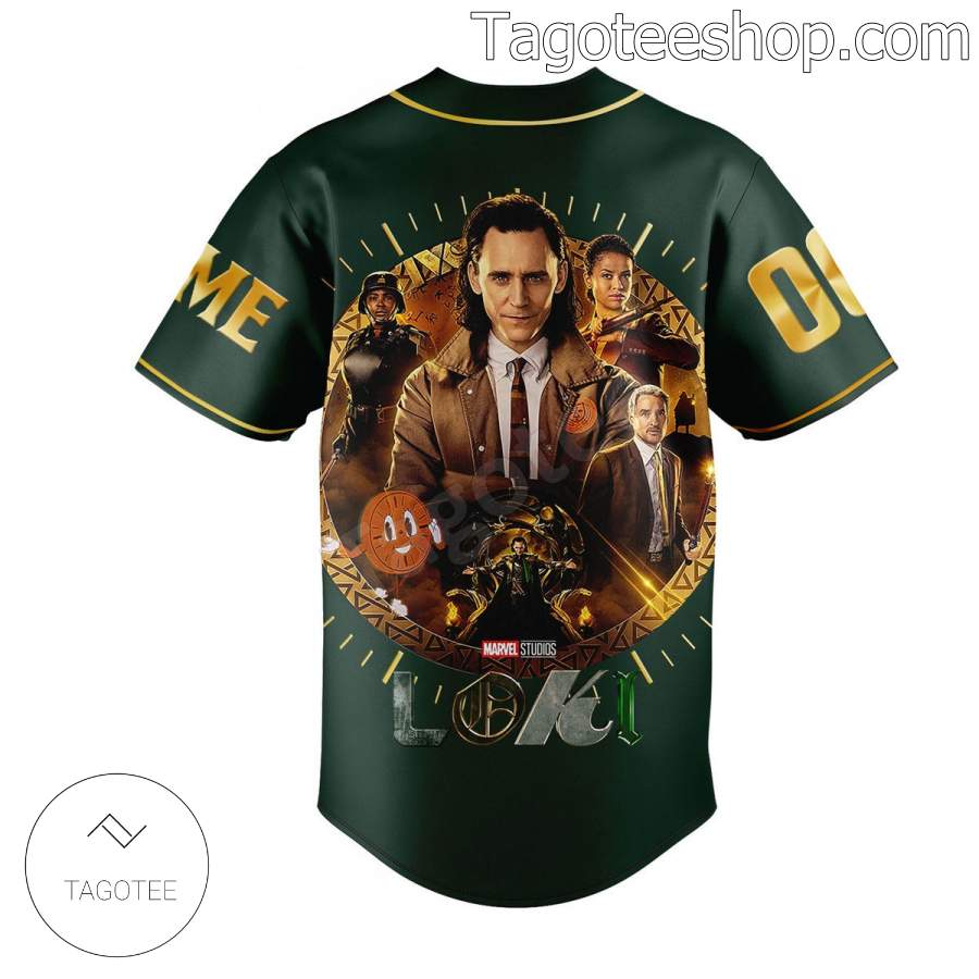 Marvel Loki God Of Mischief Personalized Baseball Jersey a