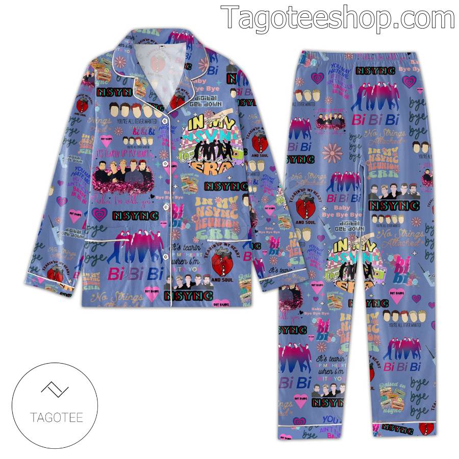 Nsync Music Pattern Men Women's Pajamas Set a