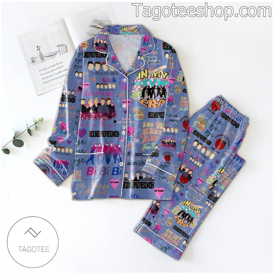 Nsync Music Pattern Men Women's Pajamas Set