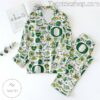 Oregon Ducks Love Pattern Women's Pajamas Set