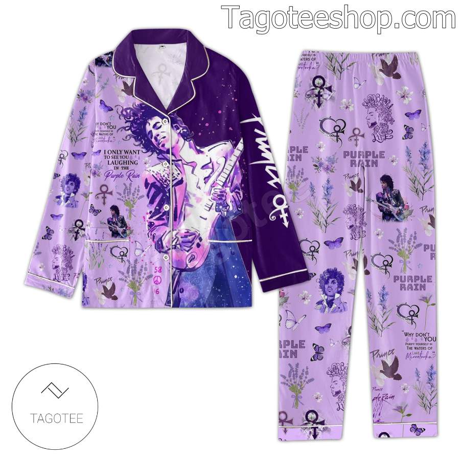 Prince Music Pattern Family Matching Pajama Sets a