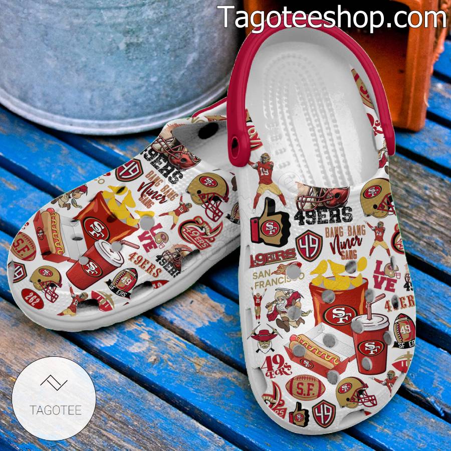 San Francisco 49ers Faithful Drink And Foot Crocs Classic Clog b