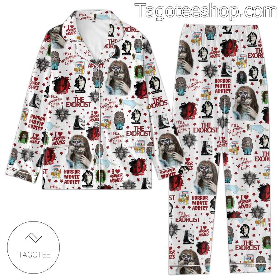 The Exorcist I Love Horror Movies Family Matching Pajama Sets a