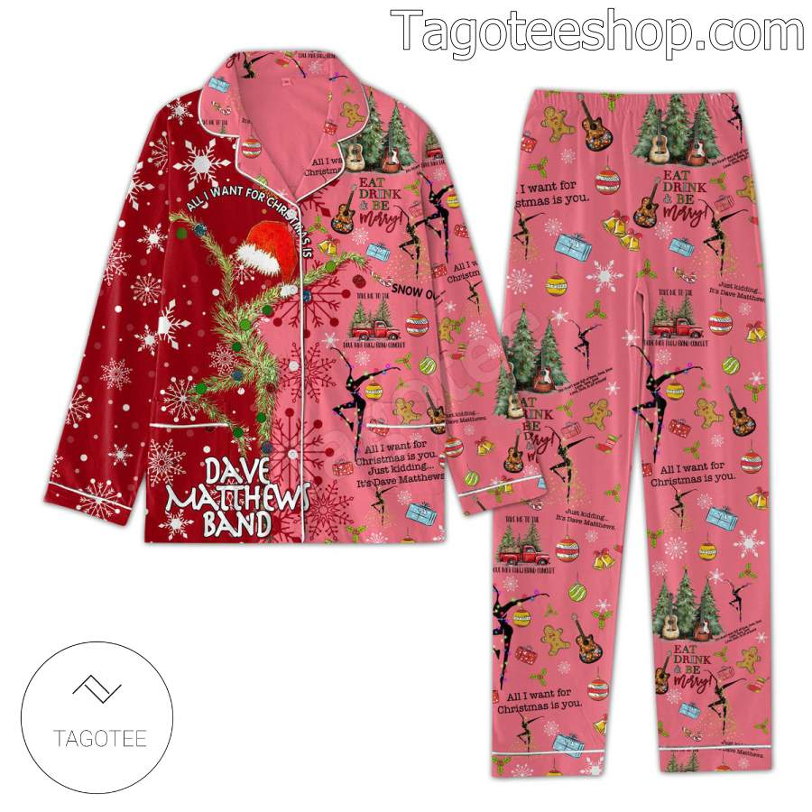 All I Want For Christmas Dave Matthews Band Men Women's Pajamas Set a