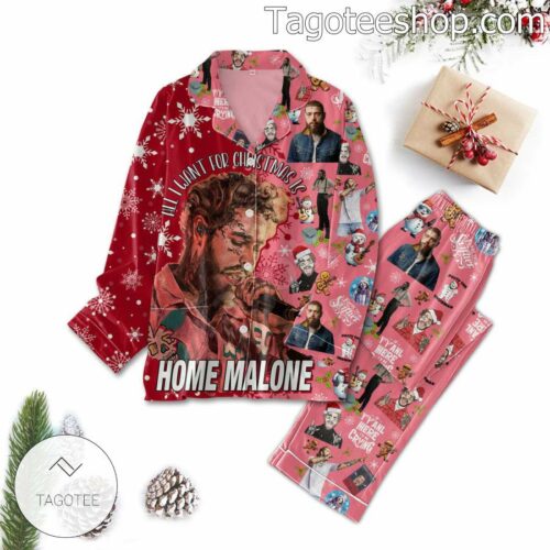 All I Want For Christmas Is Home Malone Men Women's Pajamas Set