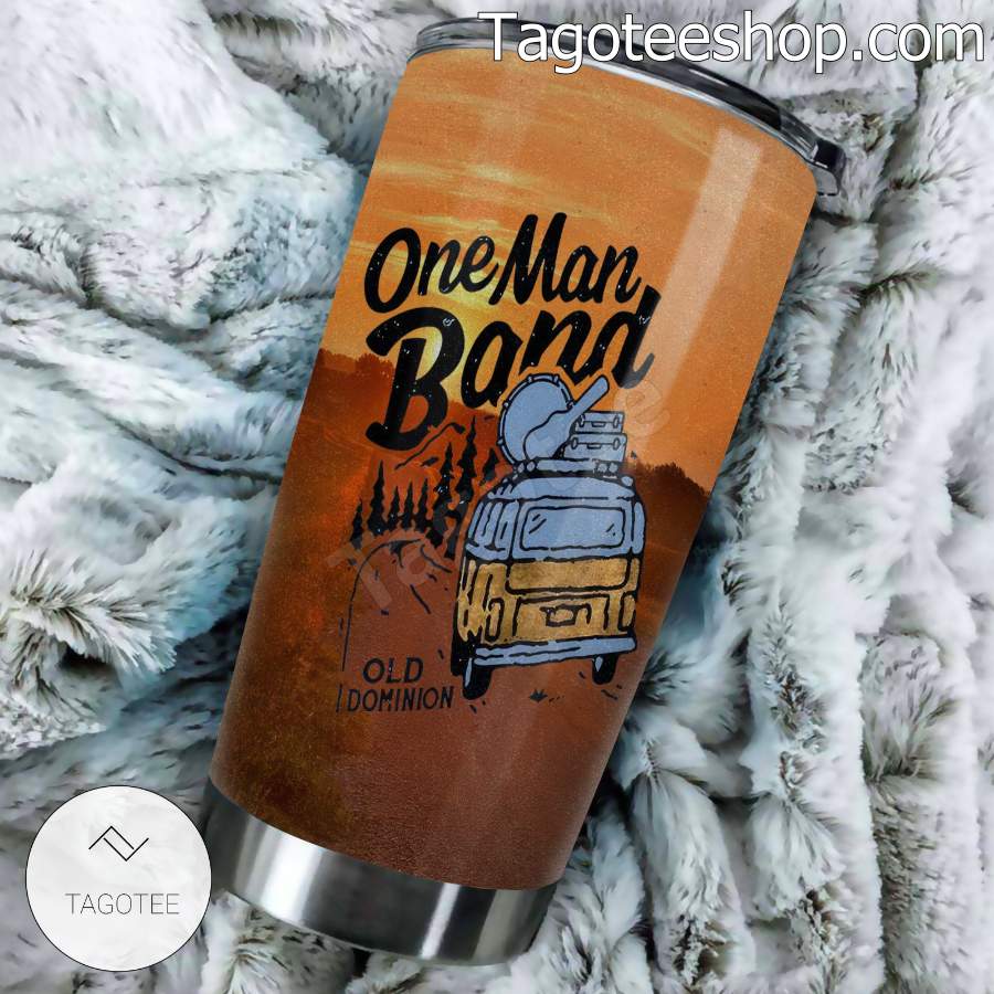 One Man Band Old Dominion Fan Tumbler Cup a