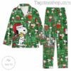 Snoopy Christmas Warm Wishes Men Women's Pajamas Set a