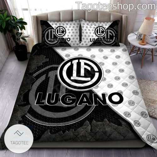 FC Lugano Logo Quilt Bed Set