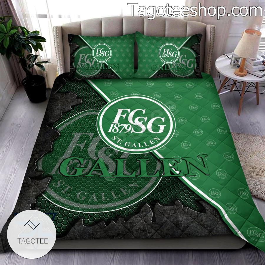 FC St. Gallen Logo Quilt Bed Set