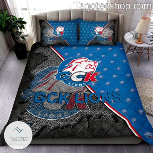 GCK Lions Logo Quilt Bed Set