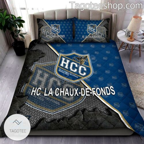 HC La Chaux-de-Fonds Logo Quilt Bed Set