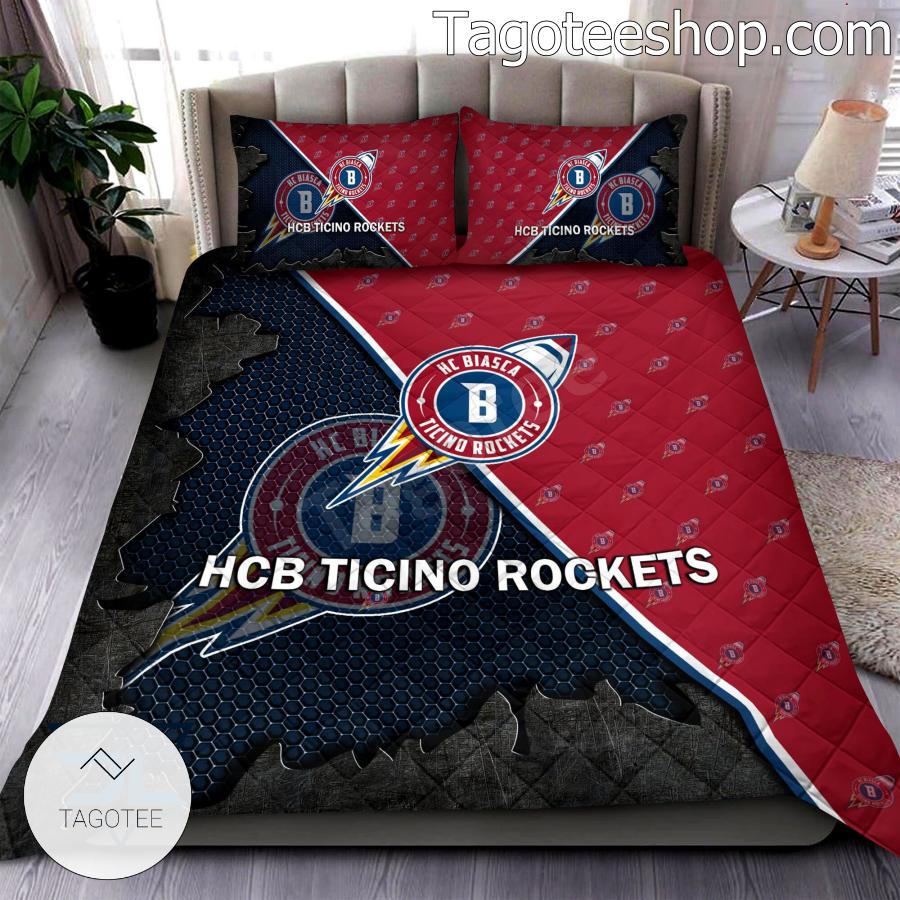 HCB Ticino Rockets Logo Quilt Bed Set
