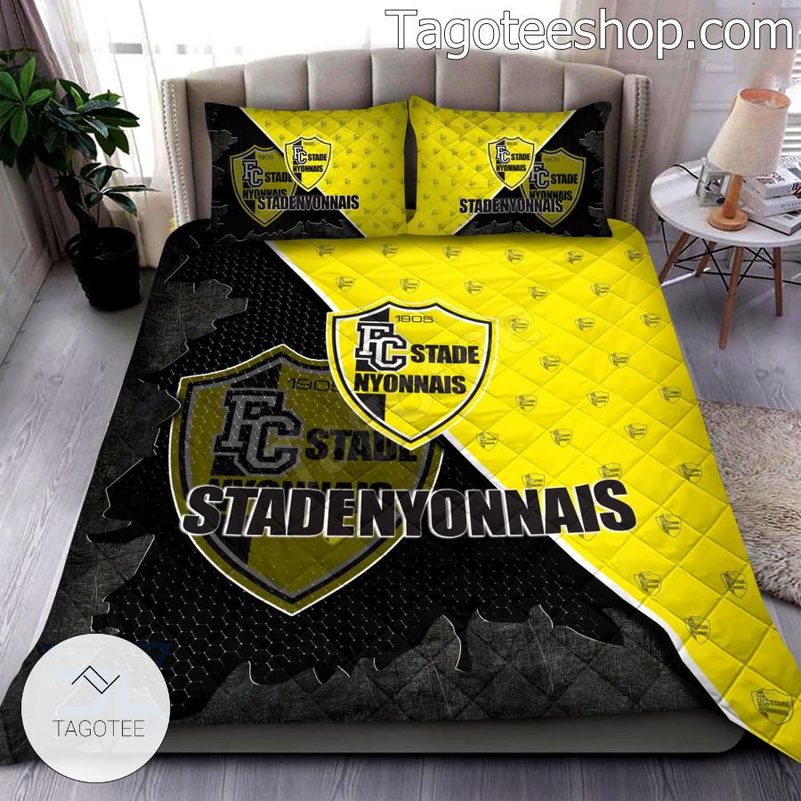 Stade Nyonnais Logo Quilt Bed Set