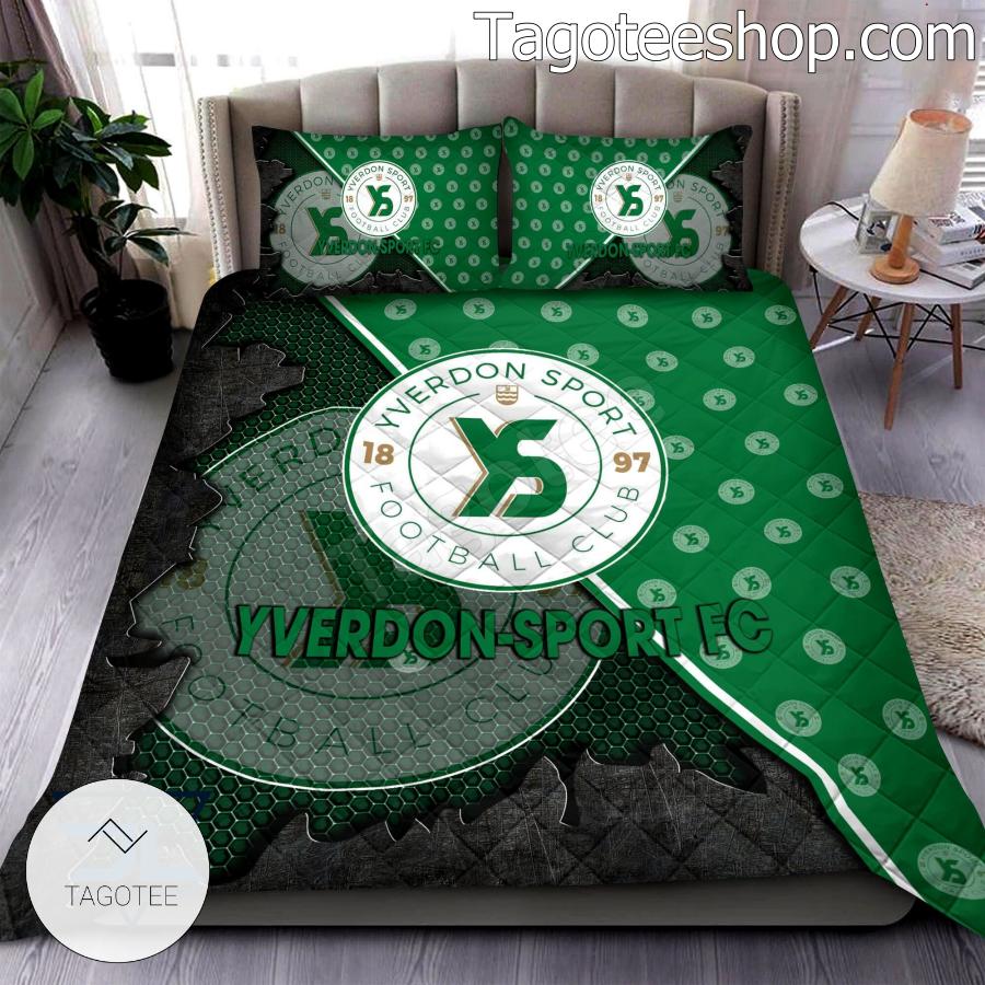 Yverdon-Sport FC Logo Quilt Bed Set