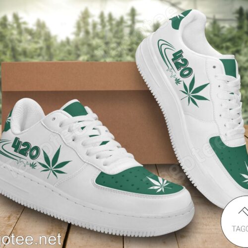 420 Smoking Cannabis Weed Air Force Shoes Bdt0RLU