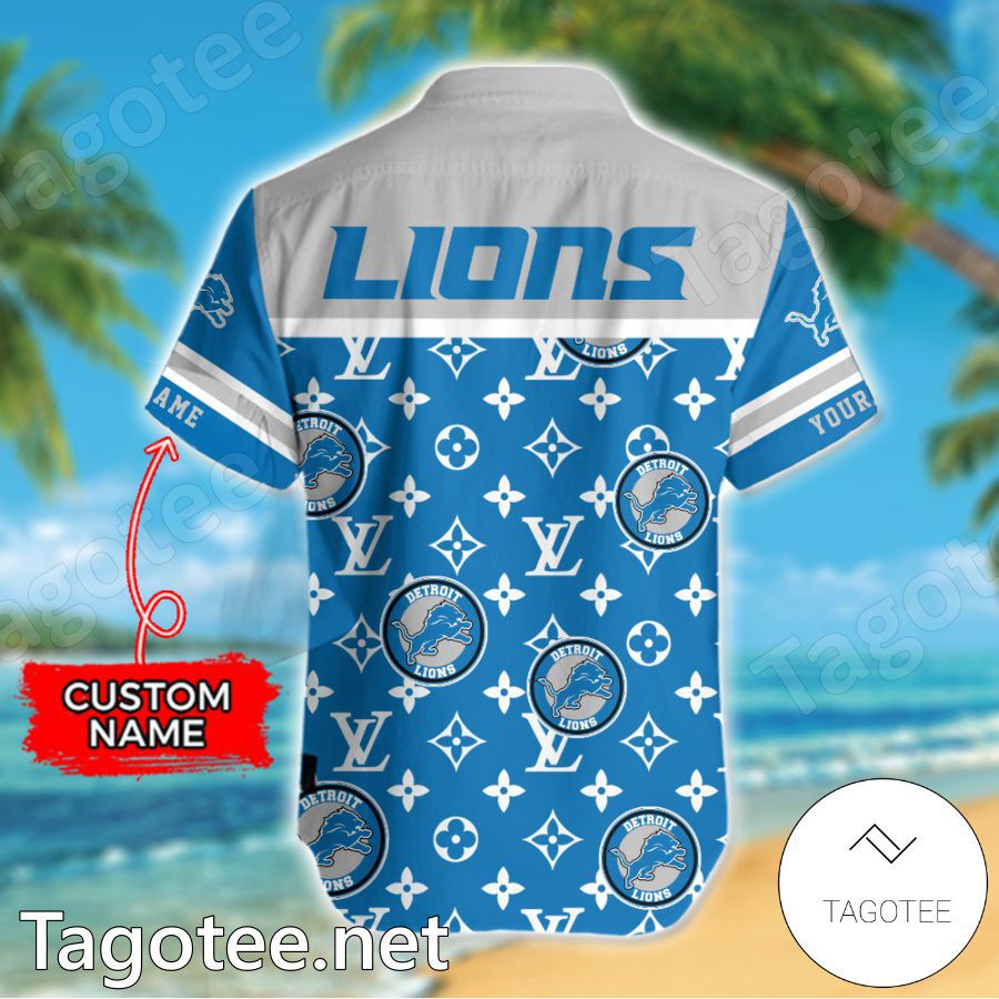 Detroit Lions Louis Vuitton LV NFL Custom Hawaiian Shirt-b wvtc3px