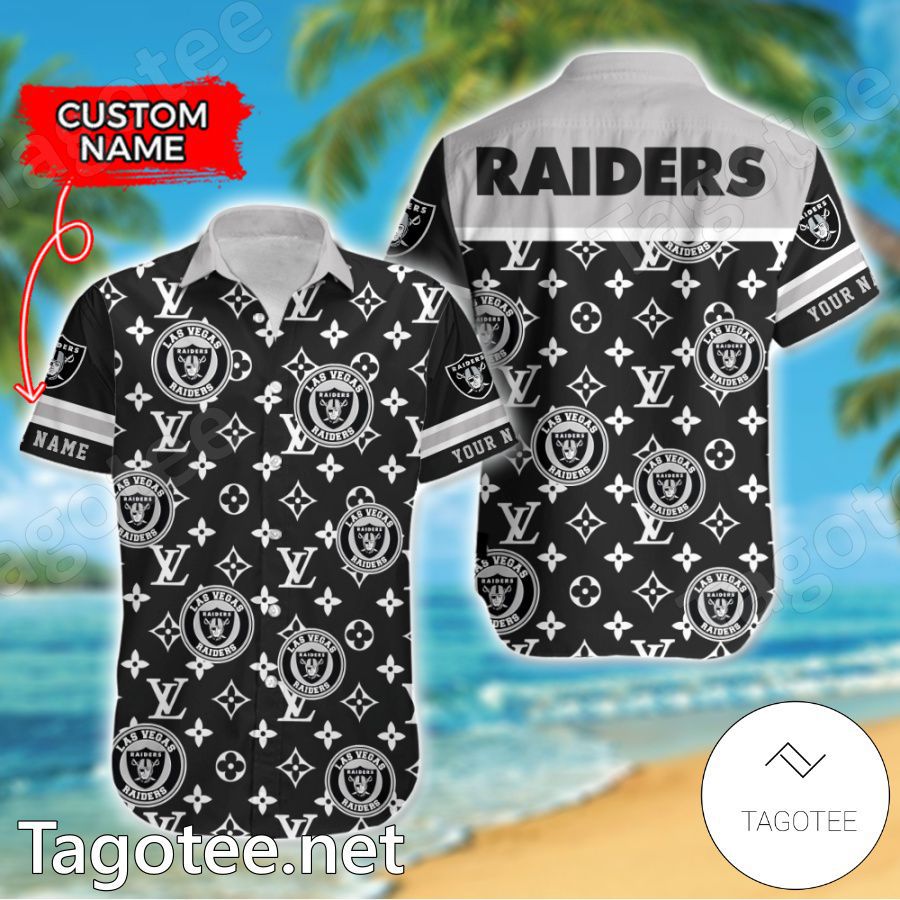 Las Vegas Raiders Louis Vuitton LV NFL Custom Hawaiian Shirt J7MklLr