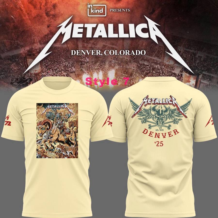 Metallica Denver Colorado M72 North American Tour 2025 T-shirt-z 8o9ieCa